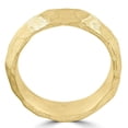 thumbnail image 2 of Pompeii Designer 14k Yellow Gold Hammered Nugget Wedding Band (,), 2 of 3