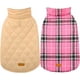 thumbnail image 2 of Kuoser Abrigo cálido para perros, chaqueta reversible para perros, impermeable, abrigo de invierno, estilo británico, ropa para perros a cuadros, abrigos para clima frío, chaqueta de nieve acogedora,, 2 of 4