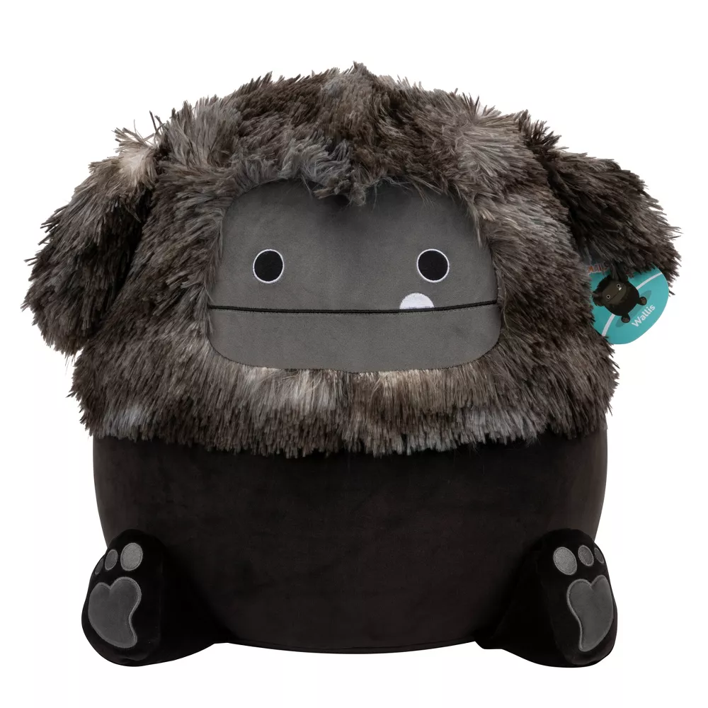 Squishmallows 16'' Wallis Black Bigfoot Plush