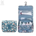 thumbnail image 2 of Gustave 9.5" Portable Travel Makeup Storage Bag Waterproof Cosmetic Organizer Hanging Toiletry Case Wash Pouch Bag (Blue), 2 of 10