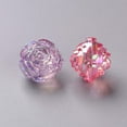 thumbnail image 4 of 20pc Transparent Acrylic Beads AB Color Flower Mixed Color 18x16.5mm Hole: 2.5mm, 4 of 8
