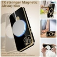 thumbnail image 2 of for iPhone 15 Plus Case with Magnetic Ring Stand, [Compatible with MagSafe] [Full Camera Lens Protection] Luxury Plating Slim Soft Flexible Cover 15 Plus Phone Cases for Women Men Black, 2 of 16