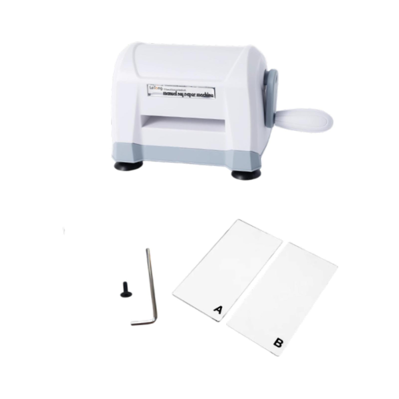 balikha Die Cutting Embossing Machine DIY Scrapbooking Birthday Gift Manual Embossing Machine Portable Die Cut Machine for Boys Girls White