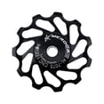 thumbnail image 1 of Guardoinrt Wear-resistant Rear Derailleur Ceramic Bearing Wheel Positive/Negative Tooth Guide Mountain Road Bike Parts Black 11T 1Set, 1 of 6
