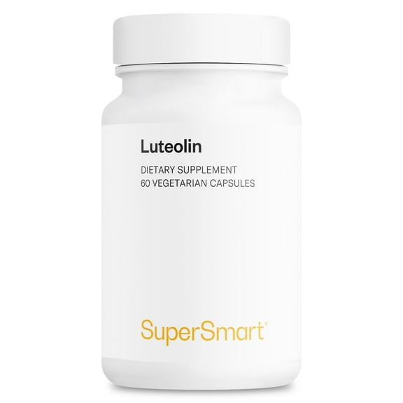 SuperSmart Luteolin 100mg per Day (High Strength) - Bioactive Flavonoid Supplement | Non-GMO & Gluten Free - 60 Vegetarian Capsules