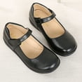 thumbnail image 2 of DADAWEN Girls Black School Uniform Dress Shoes Mary Jane Flats for Big Kid Size 6.5 Big Kid, 2 of 5