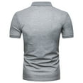 thumbnail image 4 of Mens Shirts Summer Clearance Men's Fashion Casual Lapel Pullover Business Short Sleeve T-Shirt Top, 4 of 7