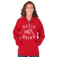 thumbnail image 4 of Daily Grind Gym Workout Exercise Zip Up Hoodie Men's Women's Brisco Brands S, 4 of 6