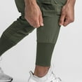 thumbnail image 3 of SWSMCLT Men's Athletic Jogging Harem Hiking Sweatpants Waterproof Pants Drawstring Jogger Casual Pants Army Green X-Large, 3 of 4