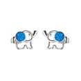 thumbnail image 1 of Hearth & Gear Womens Opal Cutout Elephant Stud Earrings Cute Animal Earrings For Girls Earrings Studs Set Rhinestone Earrings Dangling Earrings Large Statement Heart Earrings Baseball Earrings Hoops, 1 of 7