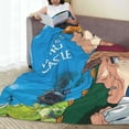 thumbnail image 5 of Howls Moving Castle Fleece Throw Blankets, Super Soft Flannel Cozy Blankets for Adults, Washable Lightweight Blanket for Couch Sofa Bed Office, Warm Plush Blankets for All Season, 5 of 8