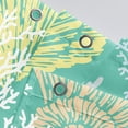 thumbnail image 4 of Nautical Coastal Waterproof Fabric Shower Curtain Starfish Seashell Coral Beach Themed Bath Curtain Ocean Shower Curtains for Bathroom with 12 Hooks, 72x72, Turquoise, 4 of 6