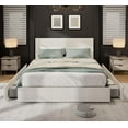 thumbnail image 6 of Memoryfield King Size Bed Frame with Tufted Headboard, Upholstered Platform Bed Frame with 4 Storage Drawers and Wooden Slats Support, No Box Spring Needed, Beige, 6 of 8