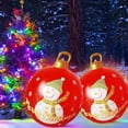 thumbnail image 3 of 60cm Inflatable Christmas Ball with Light Glow Giant Atmosphere Ball Home Garden, 3 of 8