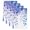 Blue, variant on Spring Purple Wisteria Flowers Kitchen Towels Set of 1, Rustic Floral Branches Absorbent Dish Towels for Kitchen, Microfiber Hand Towel, Quick Drying Tea Towel for Cleaning Decorative Dishcloths