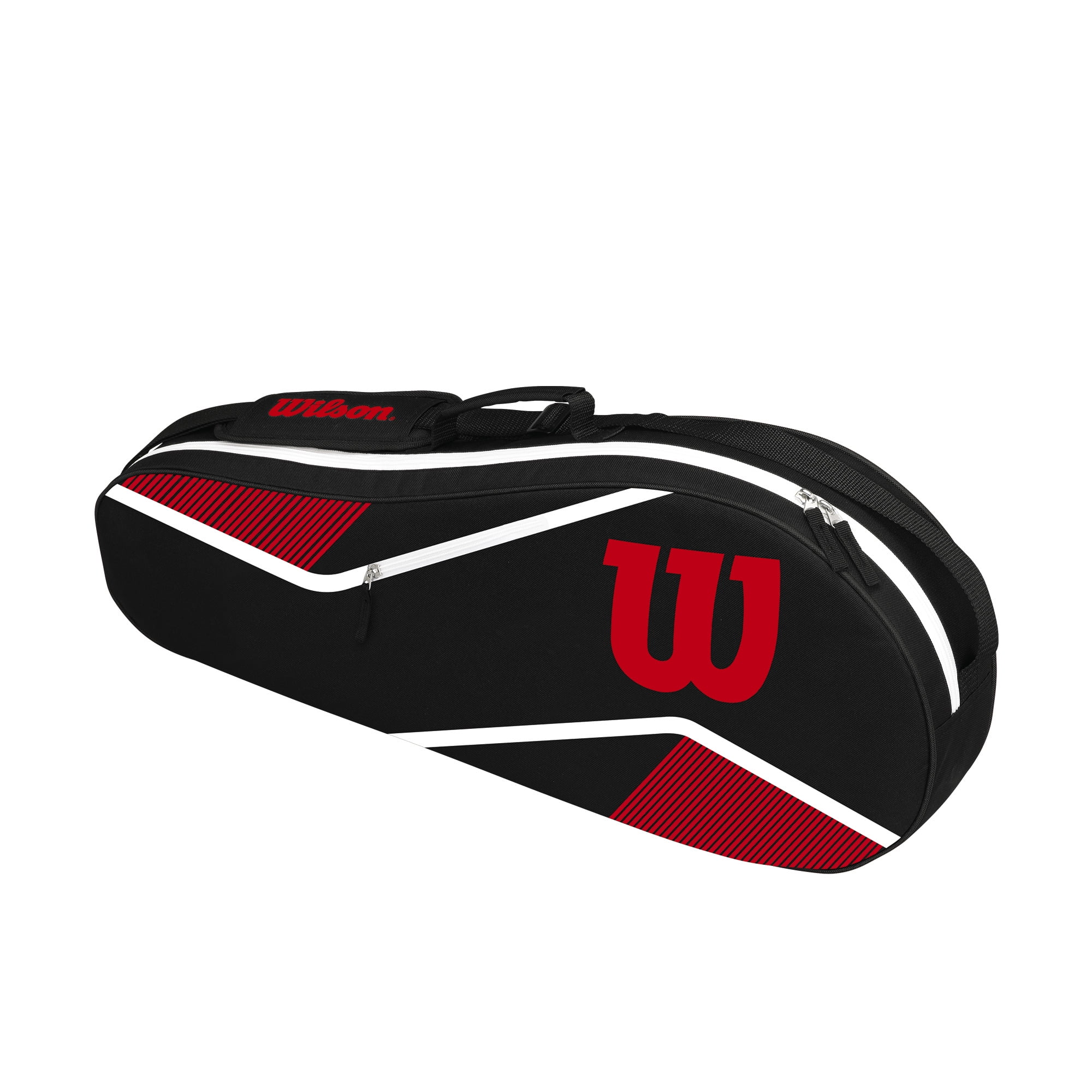 Red & White 28" x 12" x 3.5" NIB Wilson Tennis Equipment Bag  Black 