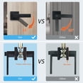 thumbnail image 3 of Manillas de puerta KNOBWELL Privacy Lever para cama y baño, 6 unidades, color negro, 3 of 7