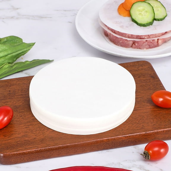 Masteelf 100 Pcs Parchment Paper Rounds Hamburger Patty Papers Non-Stick Patty Papers For Smash Burger Press Patty Maker Separating Freezing Burgers 11cm