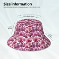 thumbnail image 4 of Daiia Orchids Flowers Pattern Bucket Hat - Trendy Cotton Sun Hat for Beach, Golf, Fishing - Fun Outdoor Vacation Boonie for Men and Women, 4 of 9