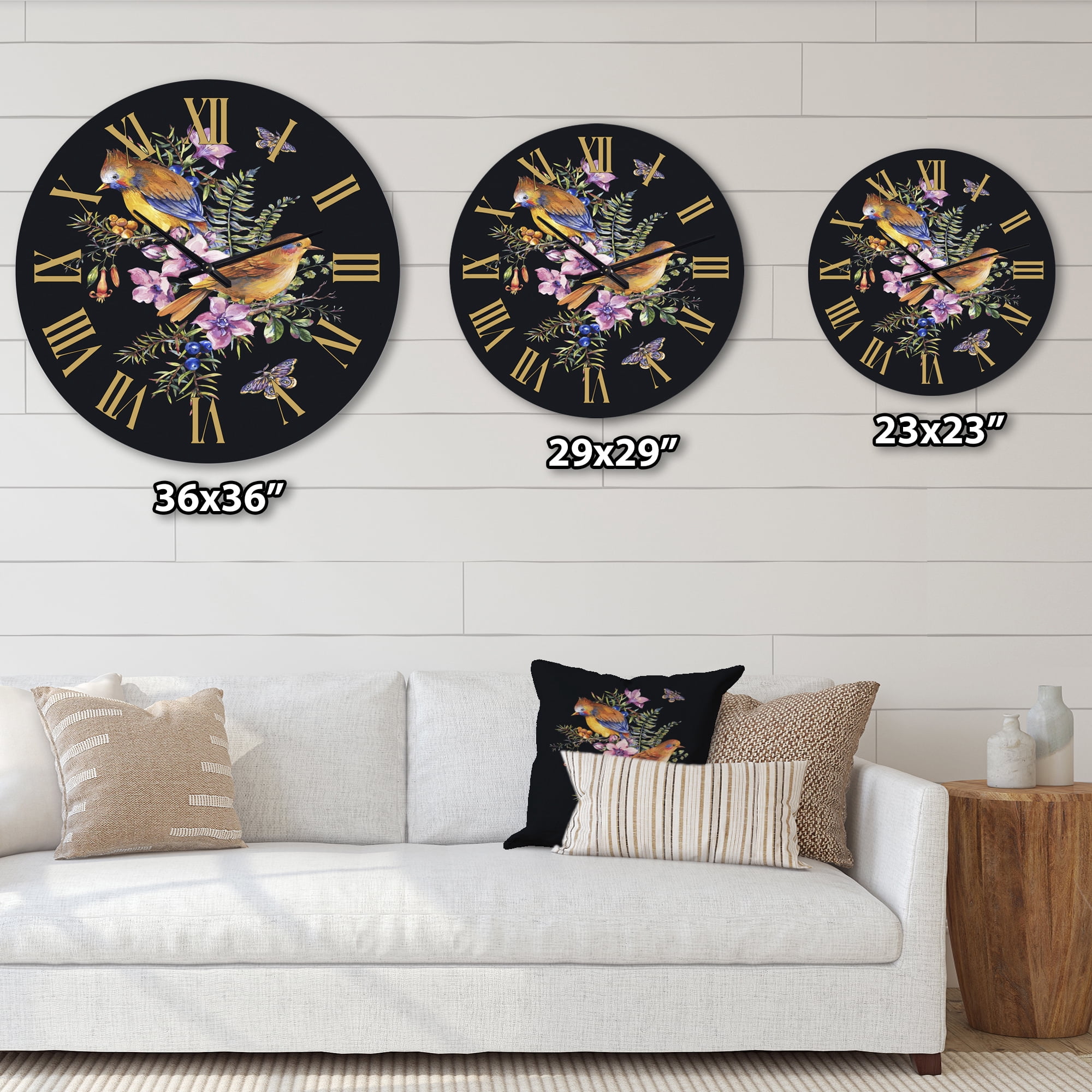 Designart 1 in Traditional Wall Clock