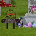 thumbnail image 5 of Metal Memorial Grave Stake, Custom Metal Cemetery Decor, 1 Piece, Outdoor Cemetery Lawn Grave Decoration, 5 of 8