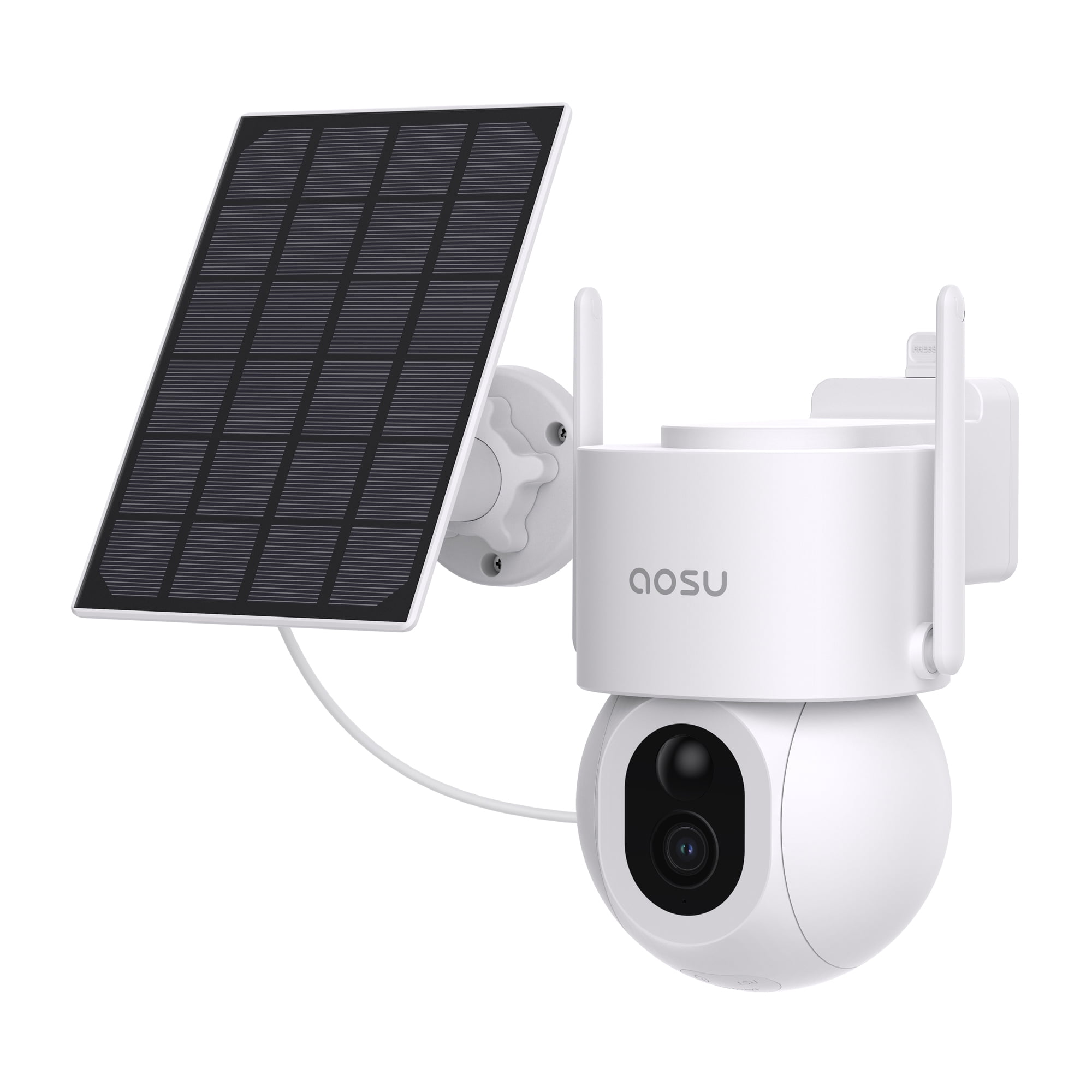 aosu 3K 5.0-MP Wi-Fi Outdoor AI-Smart Solar Security Camera with