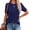 15# Dark Blue, variant on Women's Lightweight Wool Blend Tops Short Sleeve Crew Neck Sweater Work Business Casual Summer Fashion Clothes S 15# Dark Blue