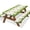 Green, variant on Mexico Picnic Table Cover with Bench Covers and Bag, Cinco De Mayo Fiesta Stripes Fitted Table Cover, 6ft Outdoor Tablecloth with Elastic Edge 3 PCS 30x72 Inch