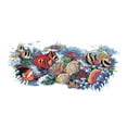 thumbnail image 4 of Cross Stitch Stamped Kits Pre-Printed ing Starter Patterns for Beginner Adults, Embroidery Needlepoint Kits - Tropical Fishes 61x28cm 11CT, 4 of 10