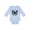 AE-Light Blue, variant on Gothic Bat with Moon and Roses Girls Long Sleeve Baby Bodysuit