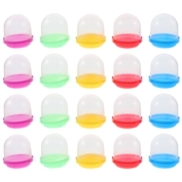 50 bolas de plástico rellenables, cápsulas vacías, contenedor para dulces (colores variados)