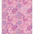 thumbnail image 3 of Ambesonne Bohemian Duvet Cover Sets, Flower Folklore, 2-Queen, Dried Rose Pink, 3 of 7