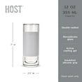thumbnail image 4 of Host FREEZE Highball Glasses, Cocktail Drinking Glasses, 12oz Set of 2 Gray, 4 of 10