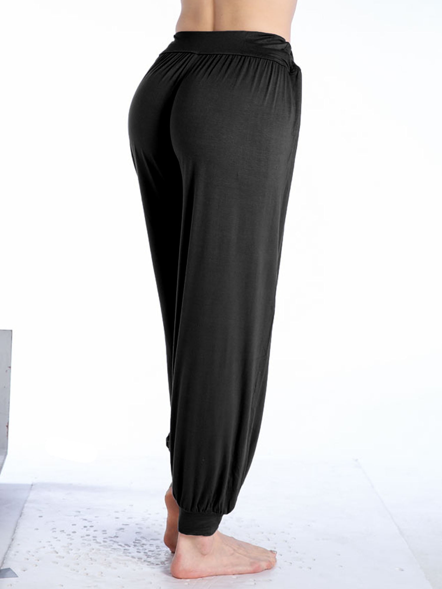 DODOING Women's Casual Yoga Pants Loose Fit Style Trousers Wide Leg  Activewear Relaxed Fit Pants Black/ Gray/ Dark Grey