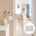 thumbnail image 7 of Yayeee Toggle Light Switch Wall Plate 3-Gang 6.37"x4.48" Decorative Outlet Cover, White Retro Pattern, 7 of 7