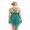 Dark Green, variant on iiniim Women Lyrical Dance Costume Dress Illusion Sweetheart Sequins Leotard Asymmetric Dress