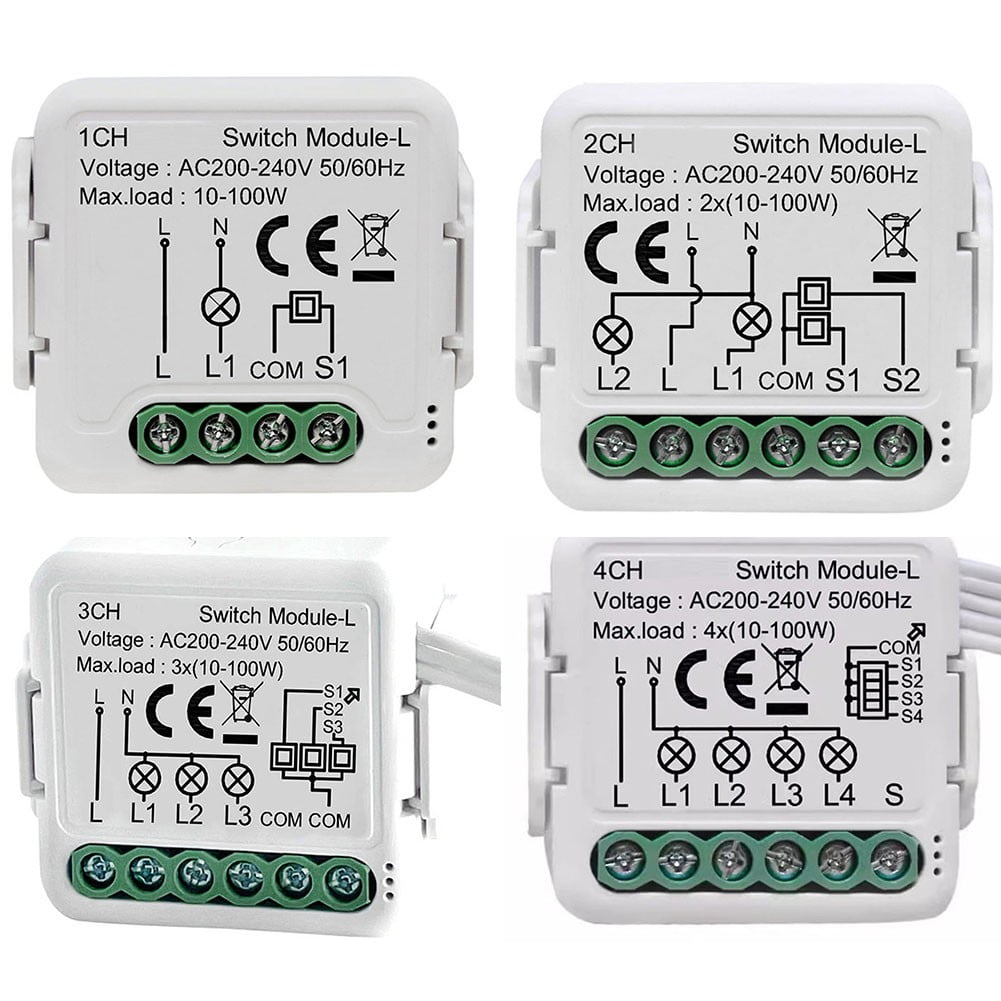 For Tuya for Zigbee for Smart Light Switch Module, No Neutral Conductor Required A
