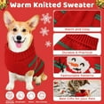 thumbnail image 2 of Christmas Dog Sweaters for Small Medium Dogs Girl, Soft Warm Pup Dogs Shirt, Turtleneck Dog Sweaters, Knitting Collar for Outdoors Playing, Warm Dog Cat Clothes Snowman, 2 of 6