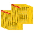 thumbnail image 3 of Etiquetas de identificación de paneles eléctricos Pegatinas impermeables Caja de fusibles resistente a la intemperie Amarillo, 3 of 9