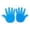 Sky Blue, variant on Giant 5-Finger EVA Foam Cheer Hands, Colorful Cheering Props for Cheerleaders Sports Events Parties