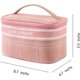 thumbnail image 2 of 1 bolsa de maquillaje para mujeres/niñas, bolsa de cosméticos de viaje con cremallera impermeable rosa, 2 of 5