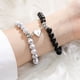 thumbnail image 2 of Pulsera Con Imán en forma de corazón para Mujeres y hombres Joyería duradera Turquesa blanca, 2 of 8