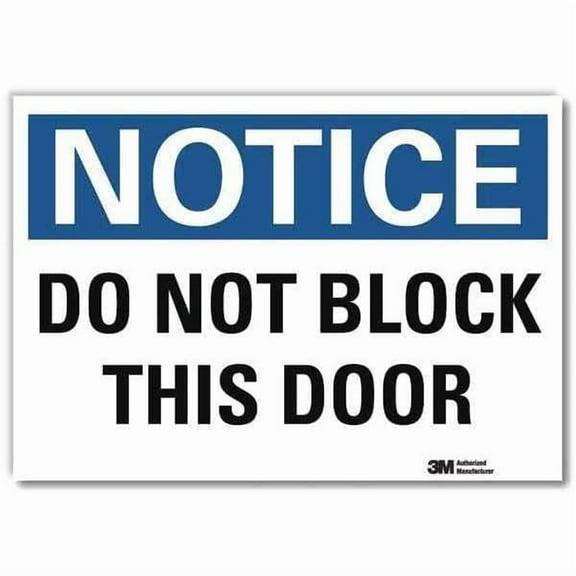 Lyle Notice Sign,10x14in,Reflective Sheeting U5-1125-RD_14X10