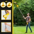thumbnail image 6 of Happydeer Electric Chain Saw, Handheld Chainsaw 2 in 1 Cordless Pole Saw & Mini Chainsaw, 0.9-5.9ft Retractable Extension Pole, 6-inch Brushless High Branch Saw, 2 x 1.5Ah Battery, 6 of 10
