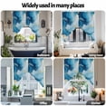 thumbnail image 6 of Blue Marble Swag Curtain Valance for Windows, Gold Cracks Texture Rock Modern Abstract Art Window Treatments Short Swag Topper for Kitchen Windows Bathroom Bedroom, 36"x63", 6 of 8