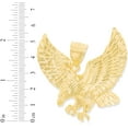 thumbnail image 3 of Floreo 10k Yellow Gold Bald Eagle Pendant Pendant Large, 3 of 3