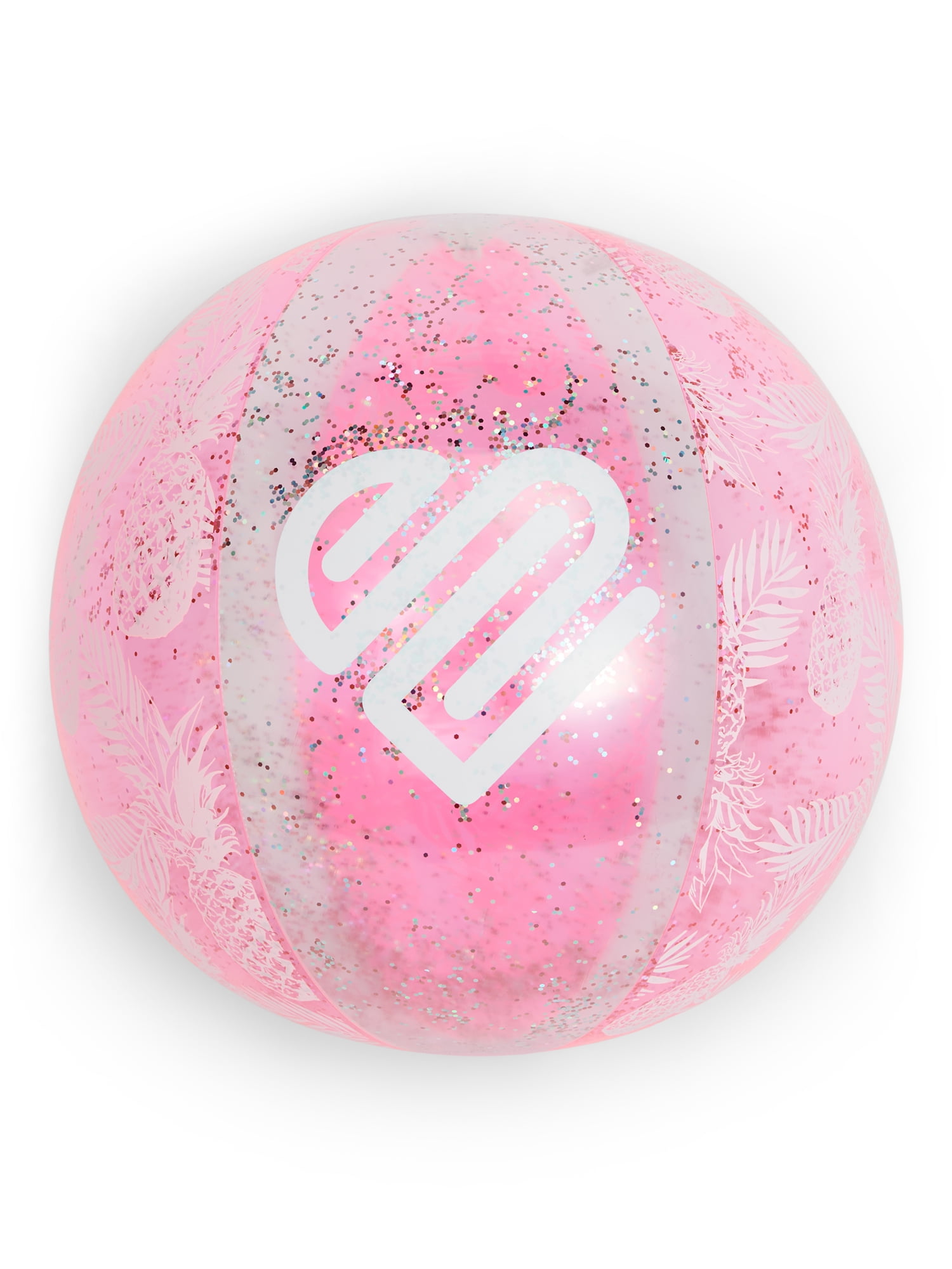 Justice 24' Beach Ball with Glitter Fill