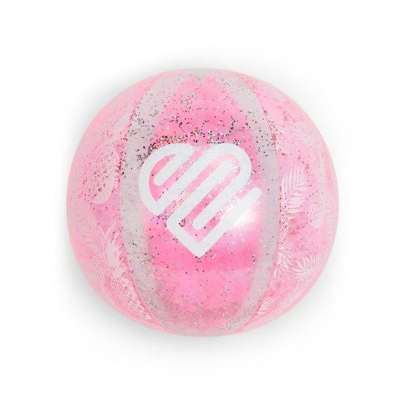 Justice 24" Beach Ball with Glitter Fill