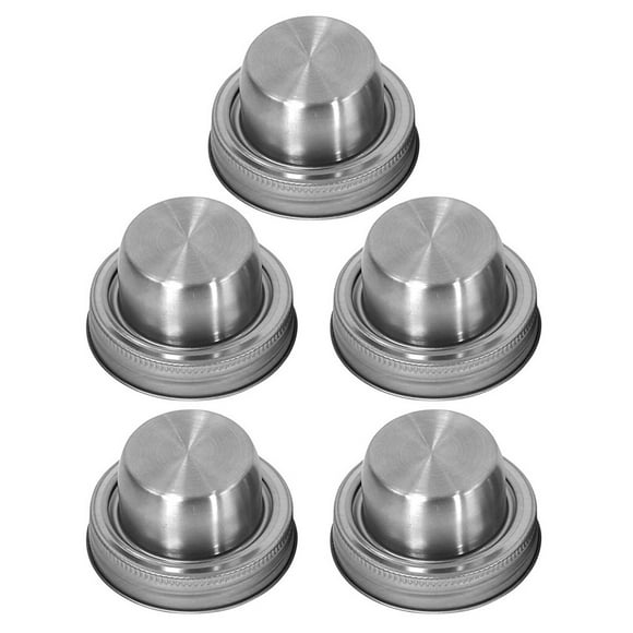 5 Pcs Mason Jar Shaker Lids Stainless Steel Mason Jar Shaker Tops Mason Jar Spice Lid