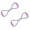 Purple 2PCS, variant on 8 Resistance Band Yoga Resistance Band with Handles, 8 Pull Rope Figure for Home Workout Stretch Fitness Strap for Full-Body Workouts, Exercise Elastic Rope